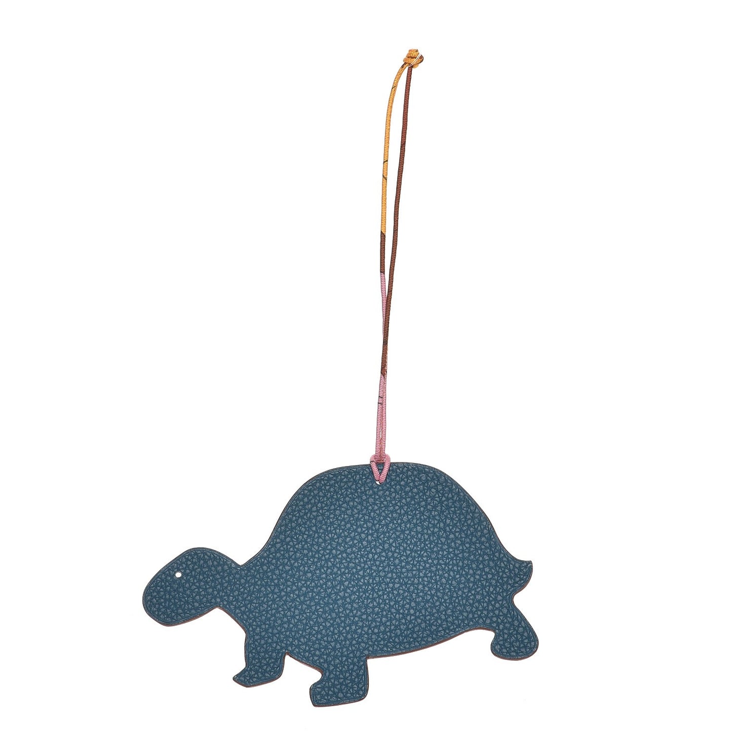 Togo Epsom Petit H Turtle Bag Charm GM Gold Colvert