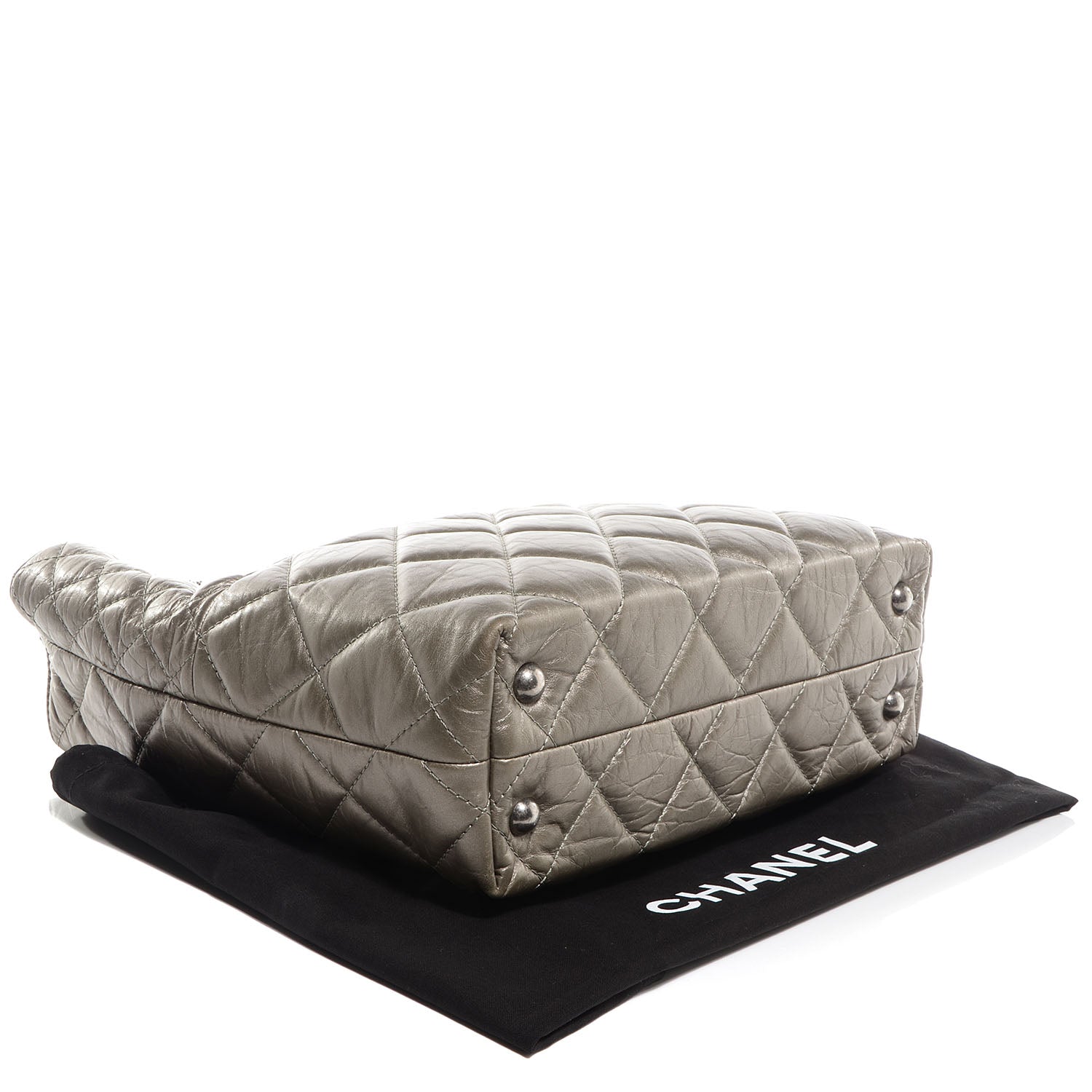 Chanel Aged Calfskin Reissue 2.55 Tote Dark Silver 4 of 8