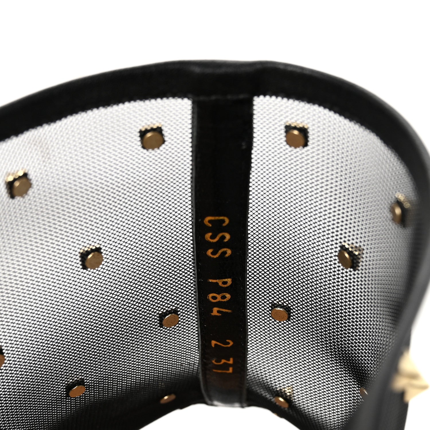 Valentino Garavani Calfskin Mesh Rockstud Mule 37 Black 9 of 10