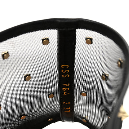Valentino Garavani Calfskin Mesh Rockstud Mule 37 Black 9 of 10