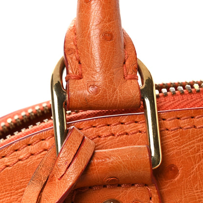 Louis Vuitton Ostrich Alma BB Piment 10 of 15