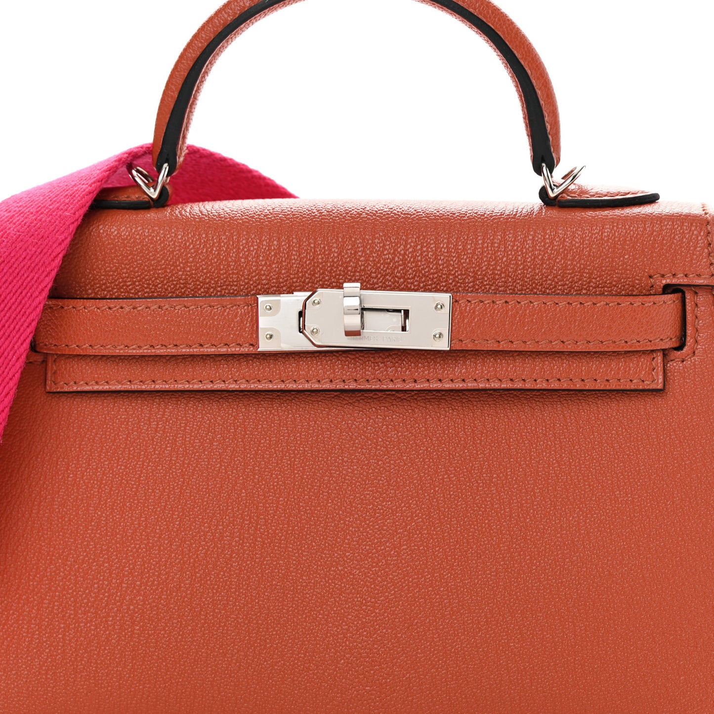 Chevre Mysore Mini Kelly Sellier 20 Cuivre Rose Mexico