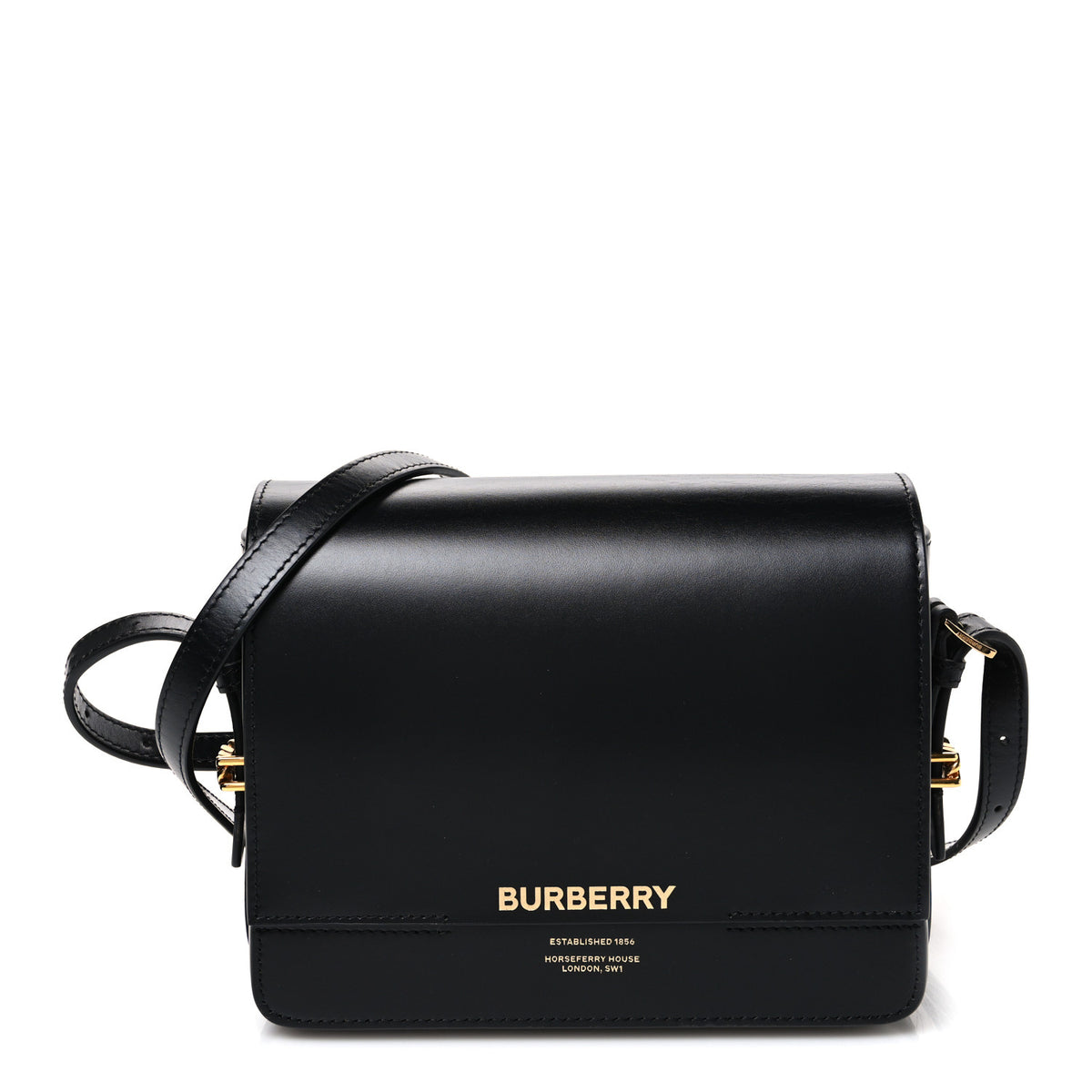 Burberry Smooth Calfskin Two Tone Small Grace Bag Black 1 of 10