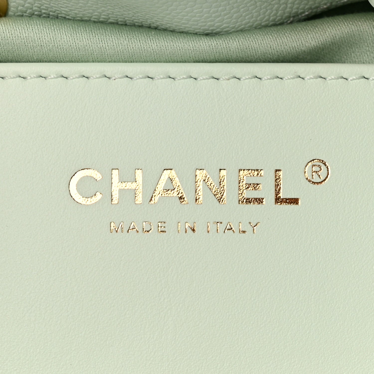 Chanel Caviar Quilted Small Chanel 25 Handbag Light Green 6 of 10