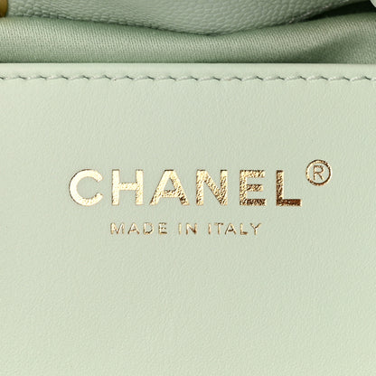Chanel Caviar Quilted Small Chanel 25 Handbag Light Green 6 of 10