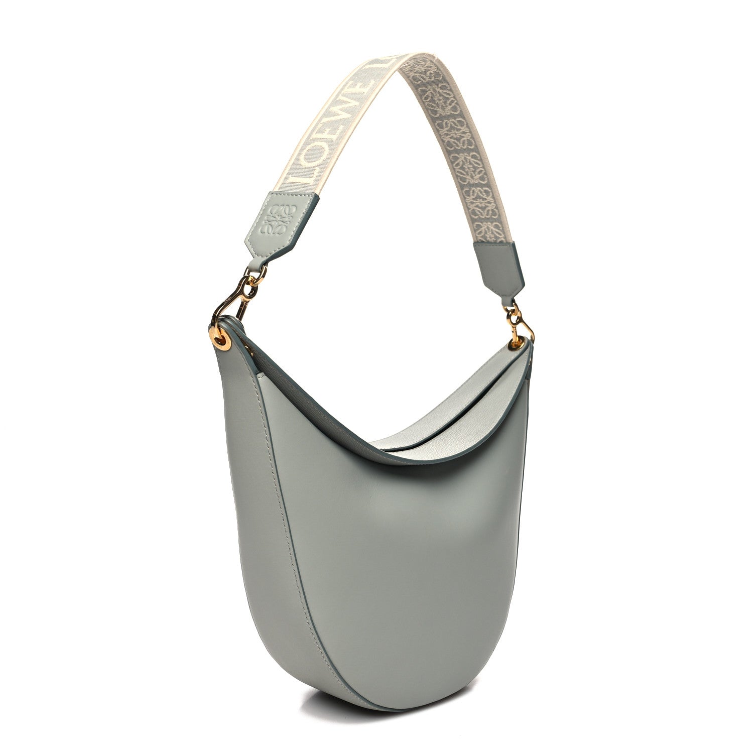 Loewe Satin Calfskin Jacquard Luna Bag Ash Grey 3 of 10