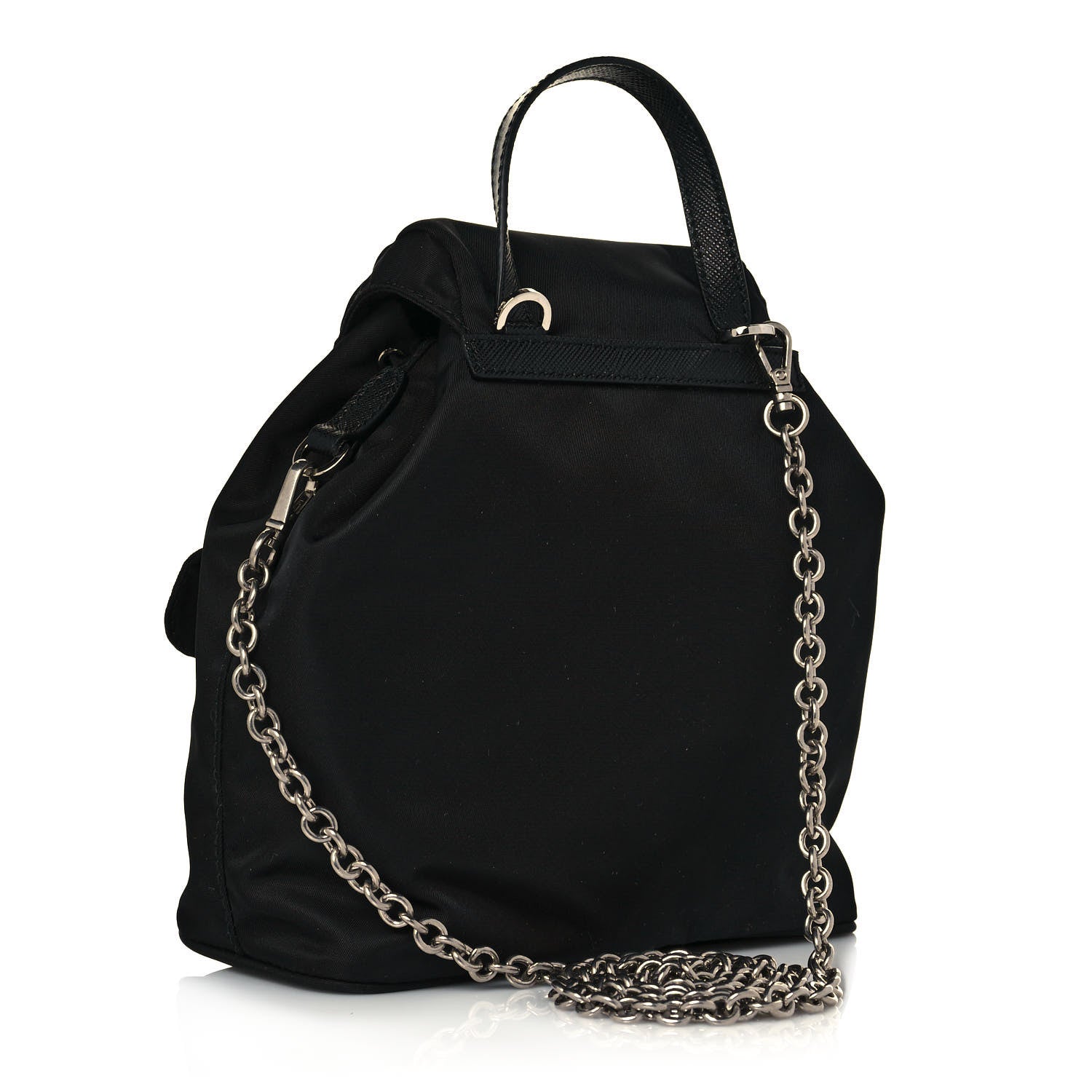 Prada Nylon Vela Mini Crossbody Backpack Black 3 of 12