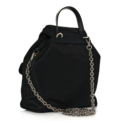 Prada Nylon Vela Mini Crossbody Backpack Black 3 of 12