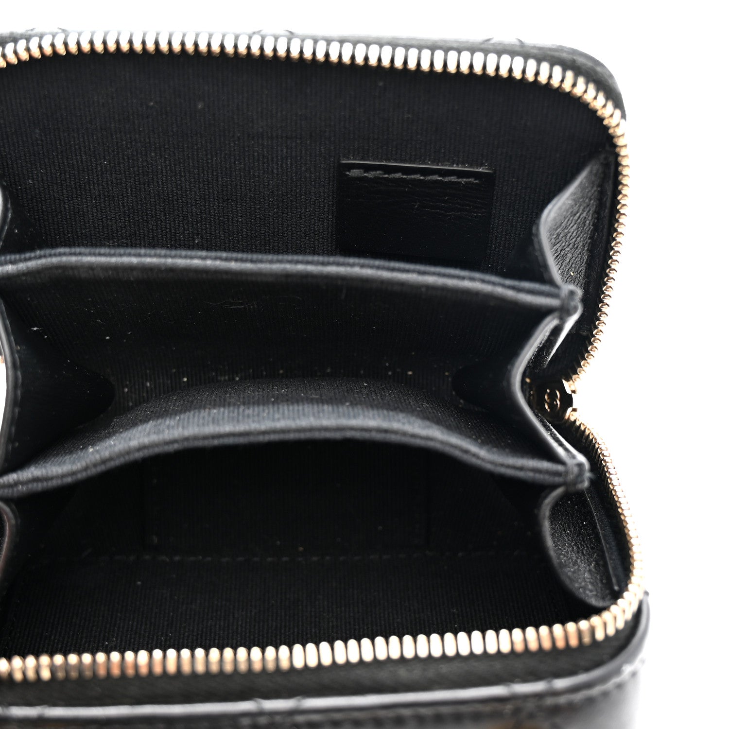 Chanel Lambskin Quilted Mini Lacquered Chain Clutch Black 5 of 10
