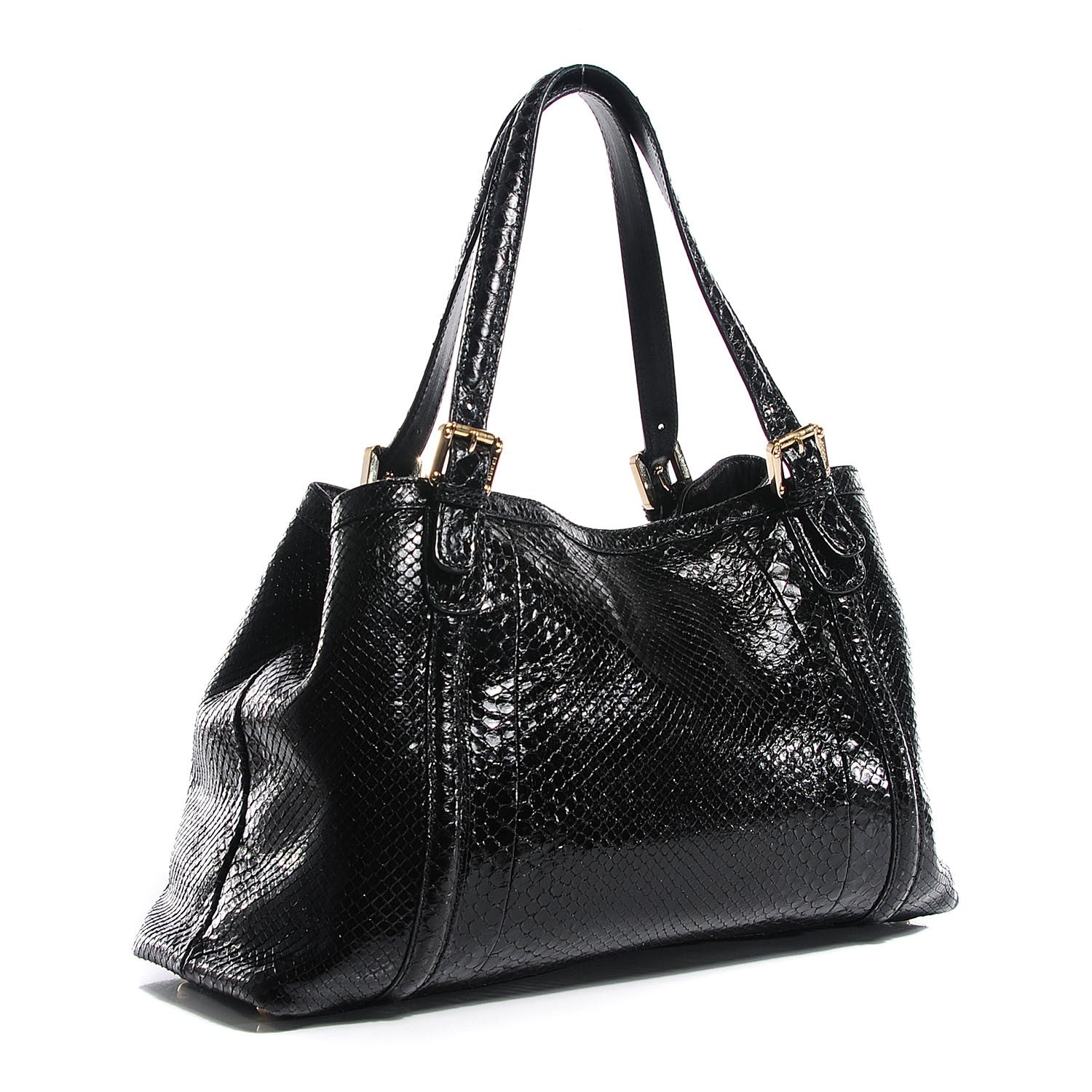 Gucci Python Medium Britt Tote Black 3 of 7