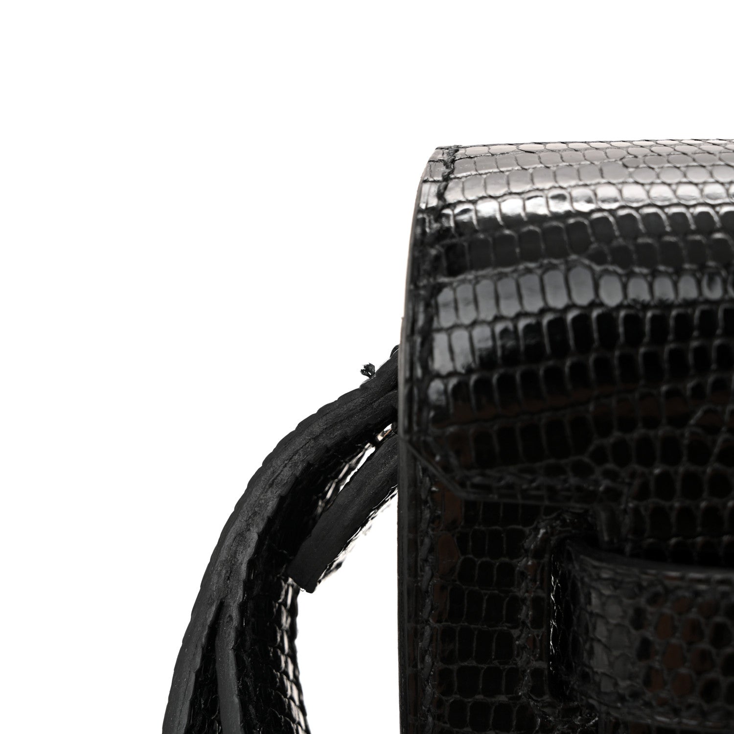 Hermes Lizard Kelly Depeches 25 Pouch Black 1824039 – FASHIONPHILE