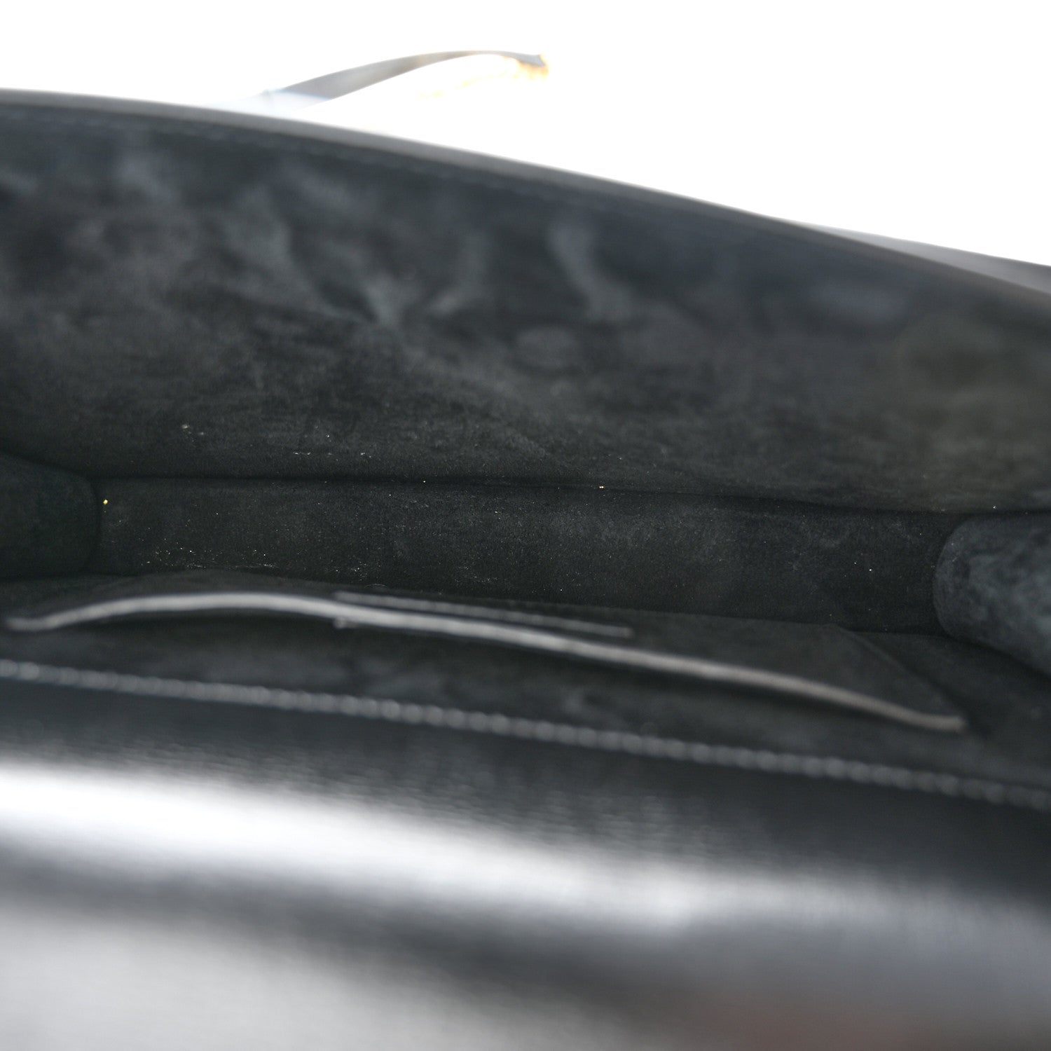 Saint Laurent Calfskin Monogram Sunset Chain Wallet Black 5 of 11