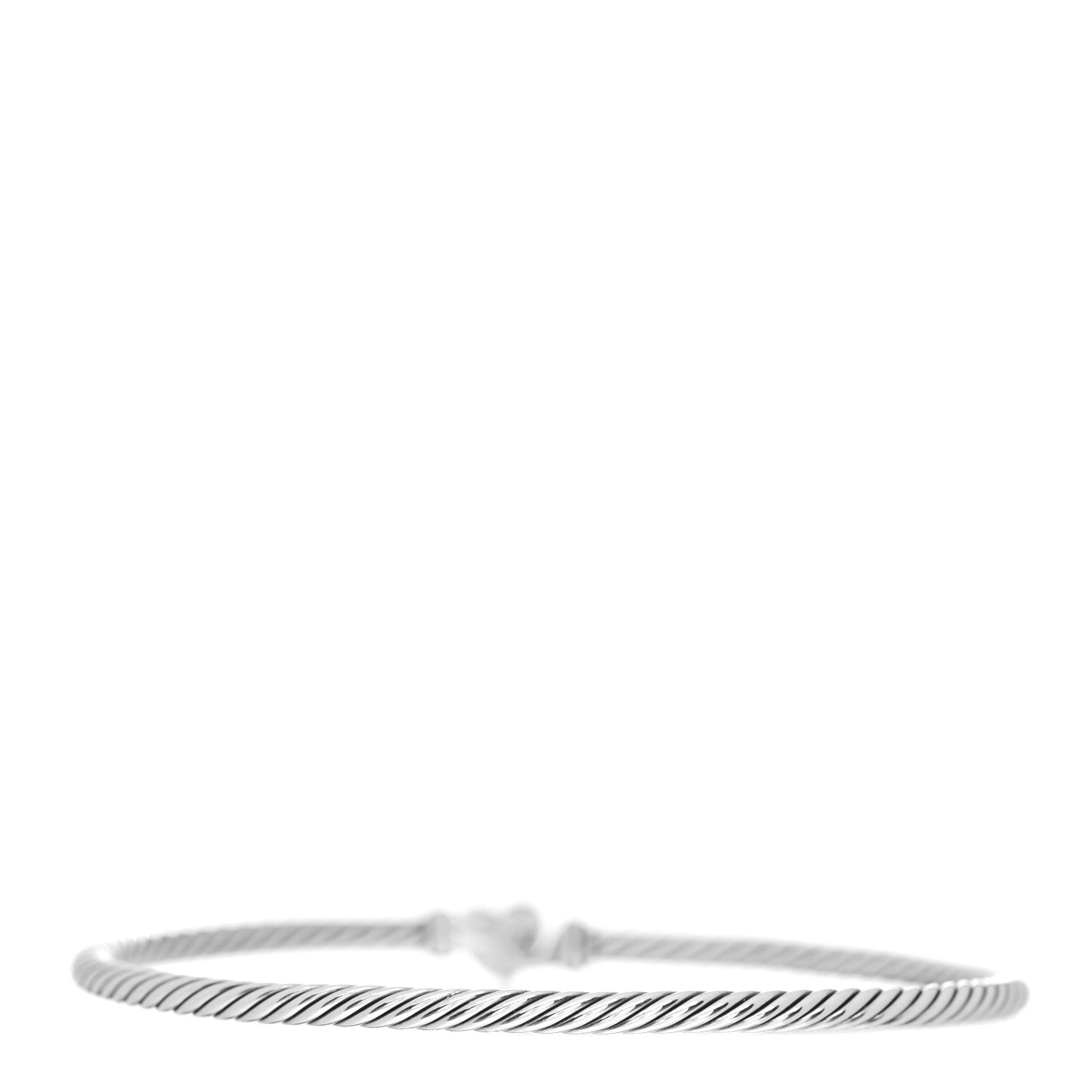 Sterling Silver 18K Yellow Gold 3mm Cable Collectibles Heart Bracelet