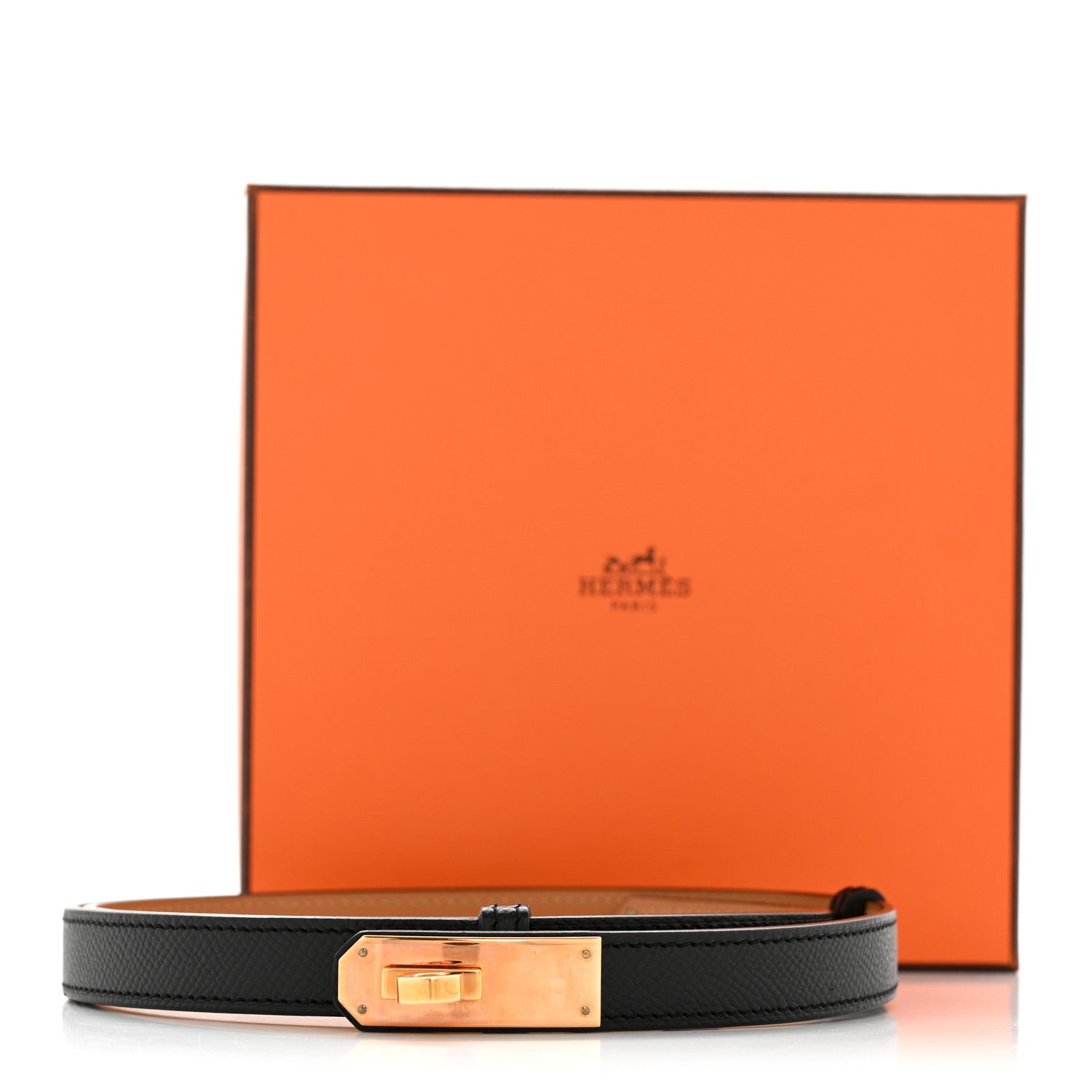 Hermes Epsom Kelly Belt Black 7 of 7