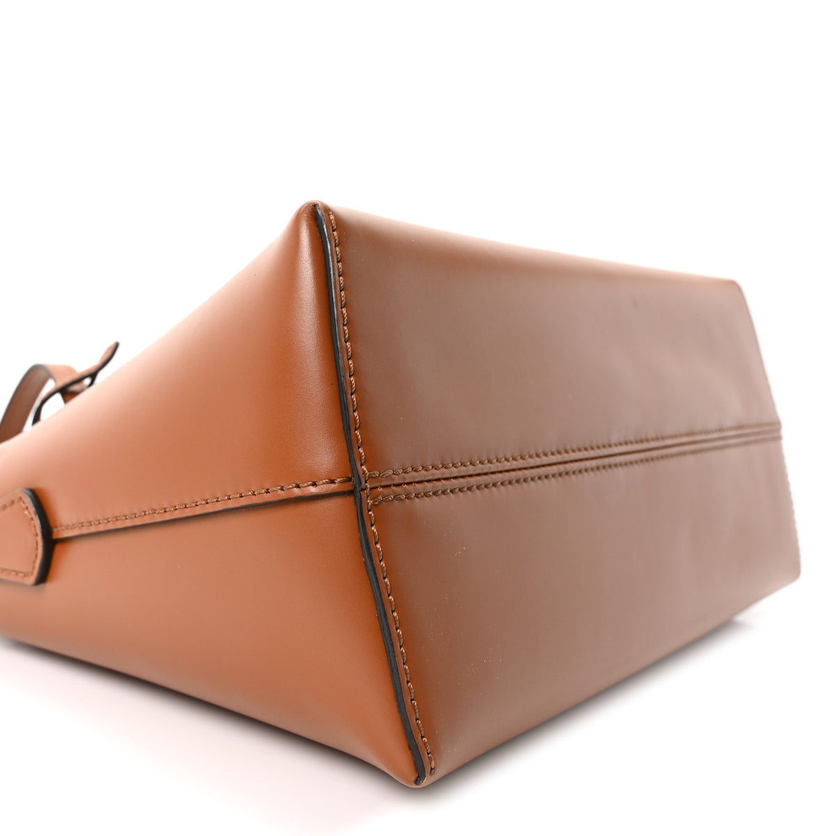 Vitello King Logo Embossed Medium By The Way Boston Bag Cuoio