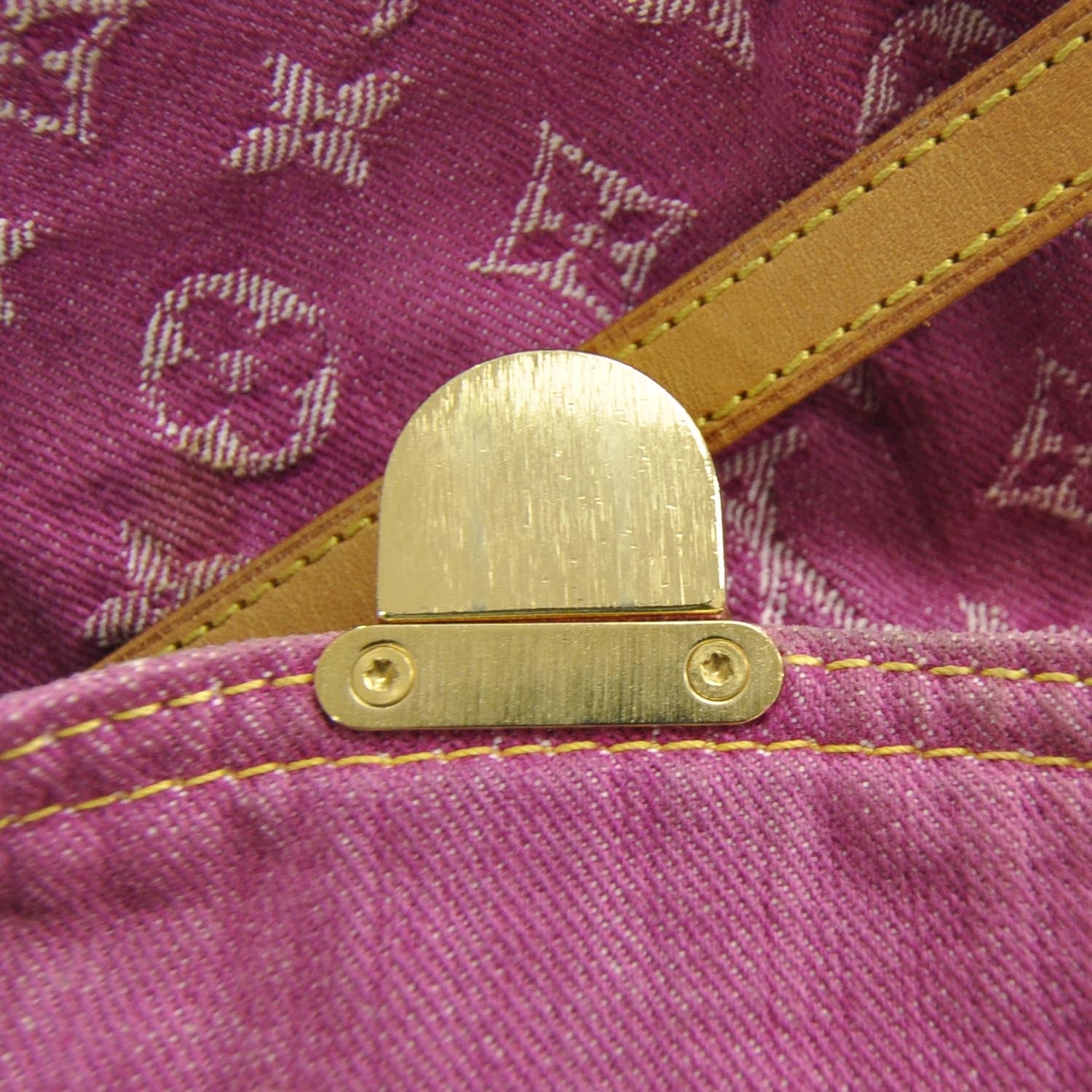 Louis Vuitton Monogram Denim Mini Pleaty Fuchsia 11 of 11