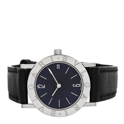 Bulgari Stainless Steel Calfskin 30mm Quartz Watch Black 2 of 4