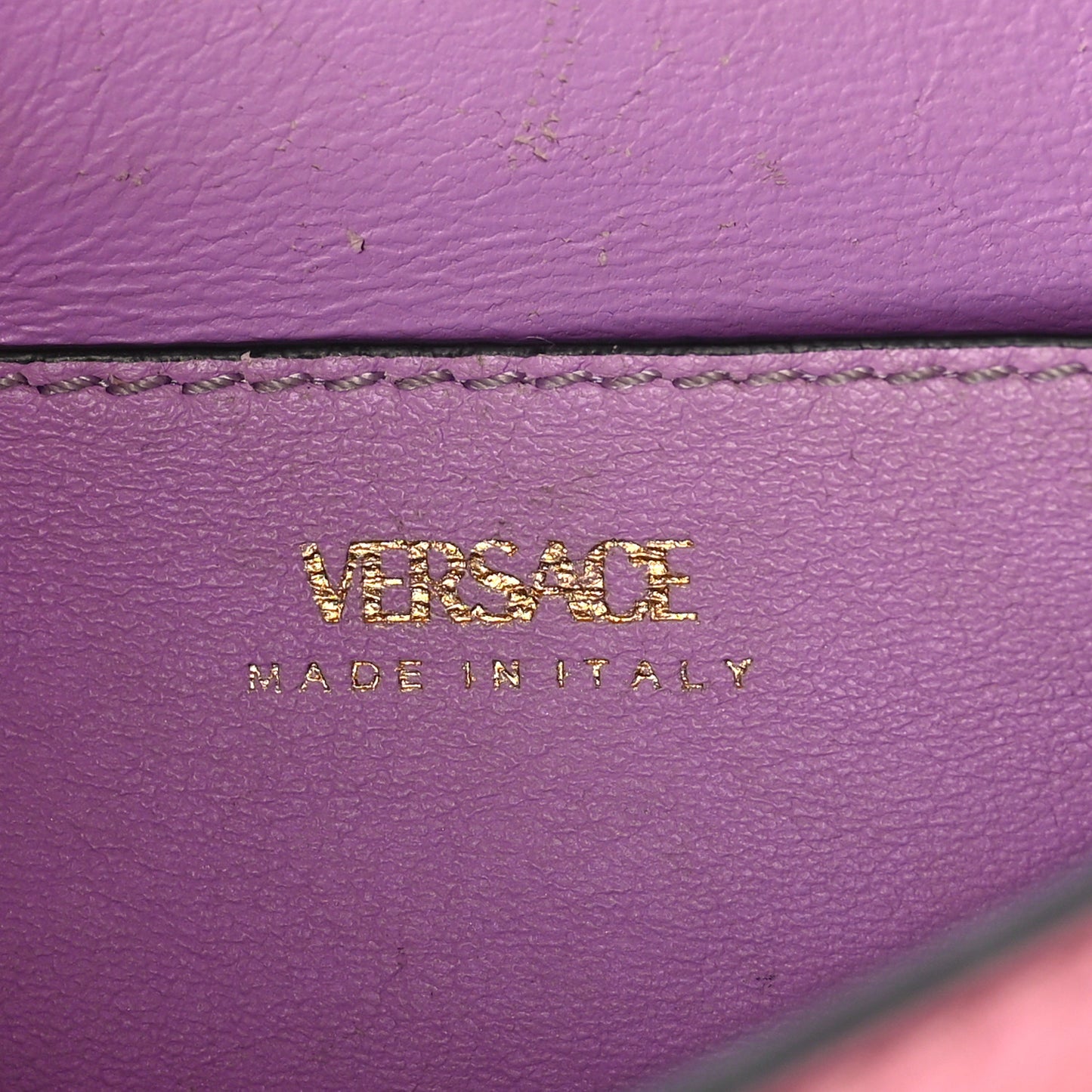 Grained Calfskin Small La Medusa Top Handle Bag Pink