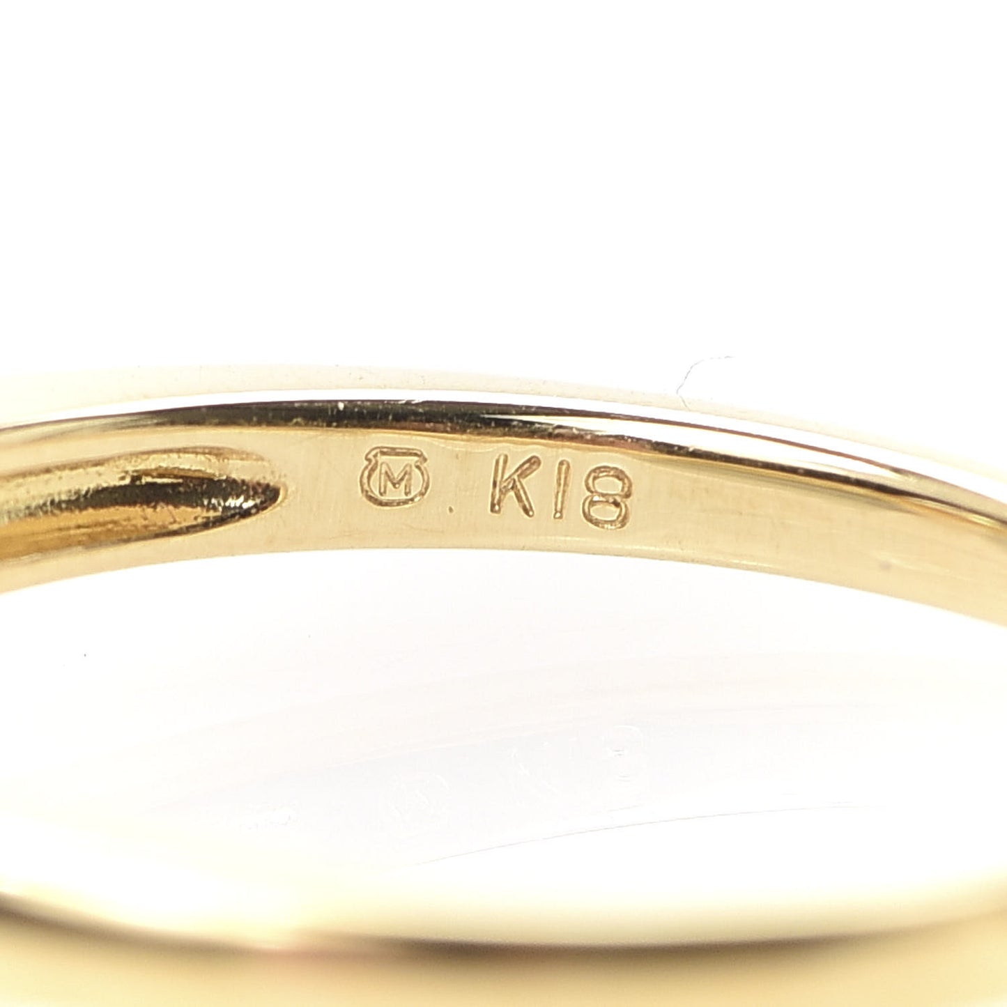 18K Yellow Gold Diamond Akoya Pearl 6mm Ring 50 5.5