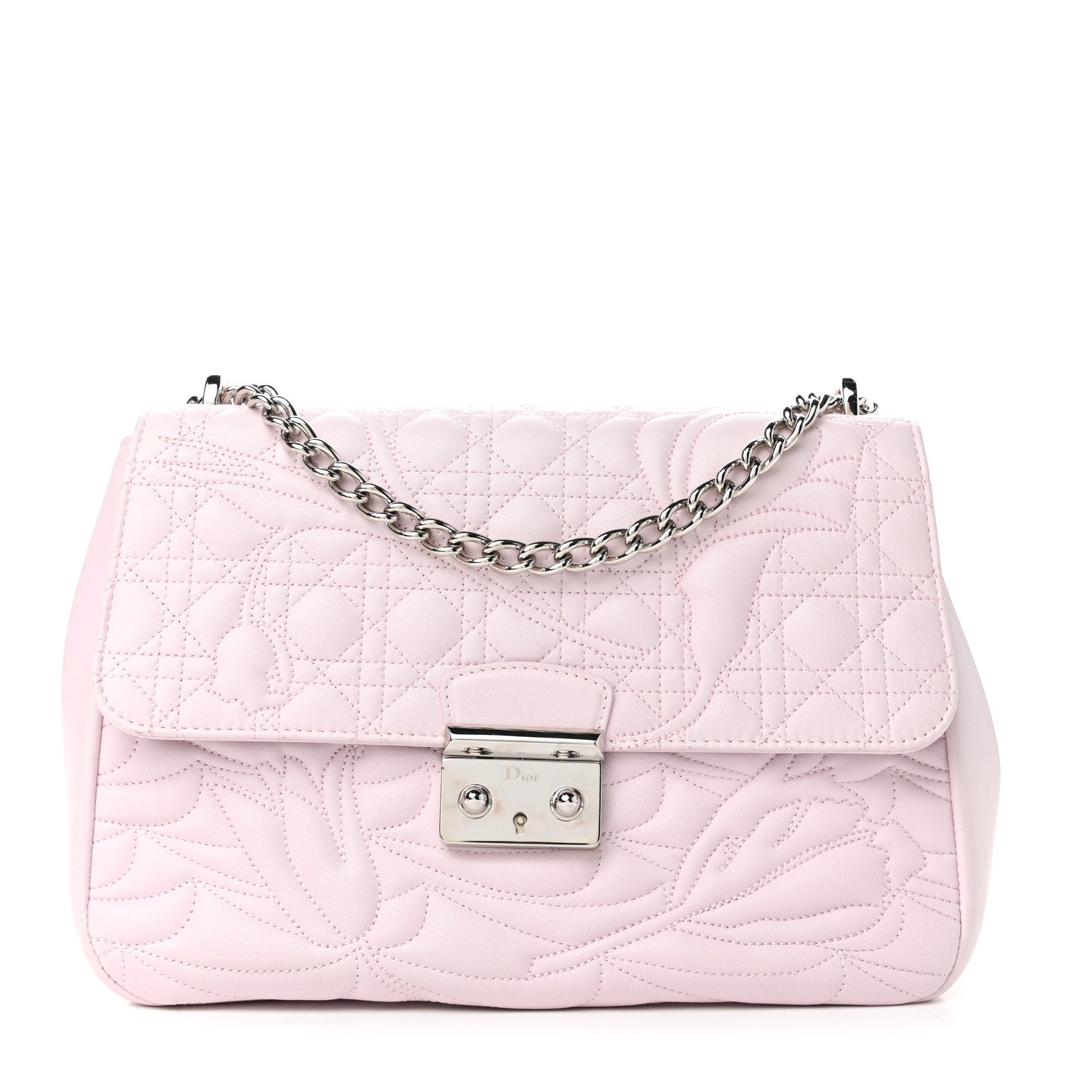 Christian Dior Lambskin Cannage Large Miss Dior Flap Light Pink 1 of 10