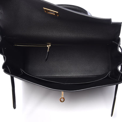Hermes Togo Kelly Retourne 32 Black 8 of 36