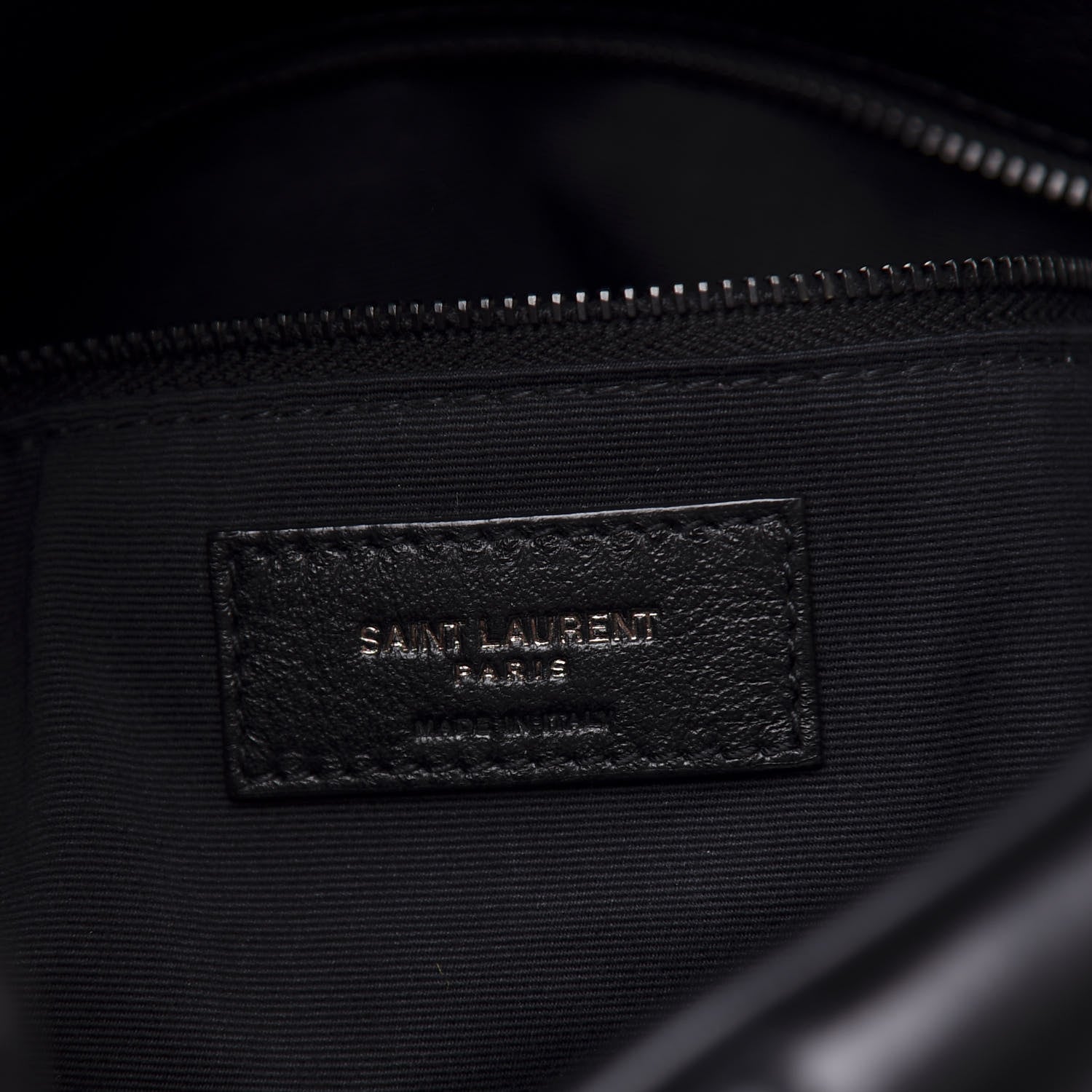 Saint Laurent Lambskin Quilted Small Loulou Puffer Monogram Chain Satchel Black 5 of 10