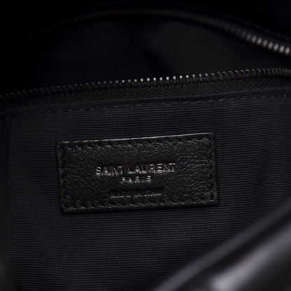 Saint Laurent Lambskin Quilted Small Loulou Puffer Monogram Chain Satchel Black 5 of 10