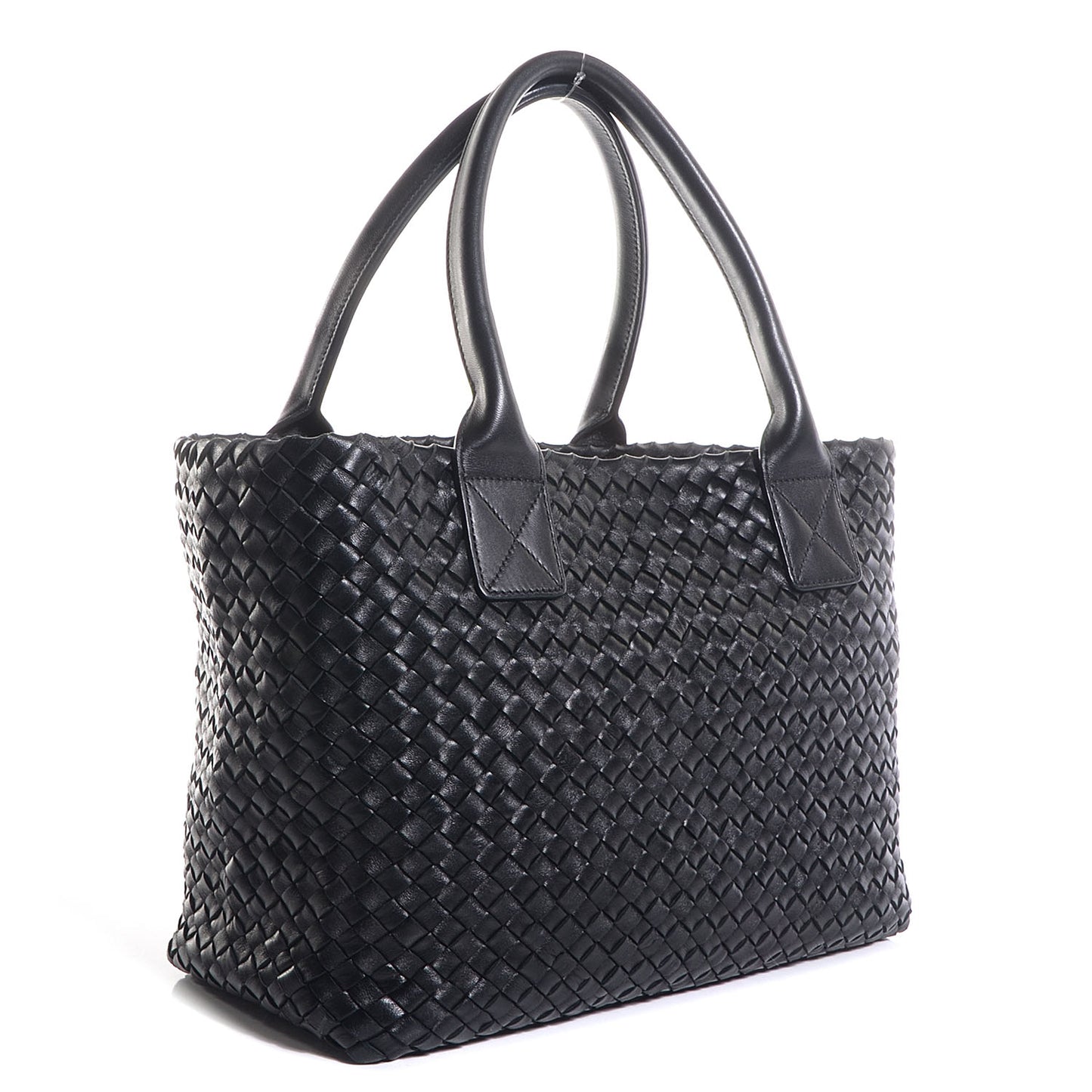 Nappa Intrecciato Mini Cabat Nero Black