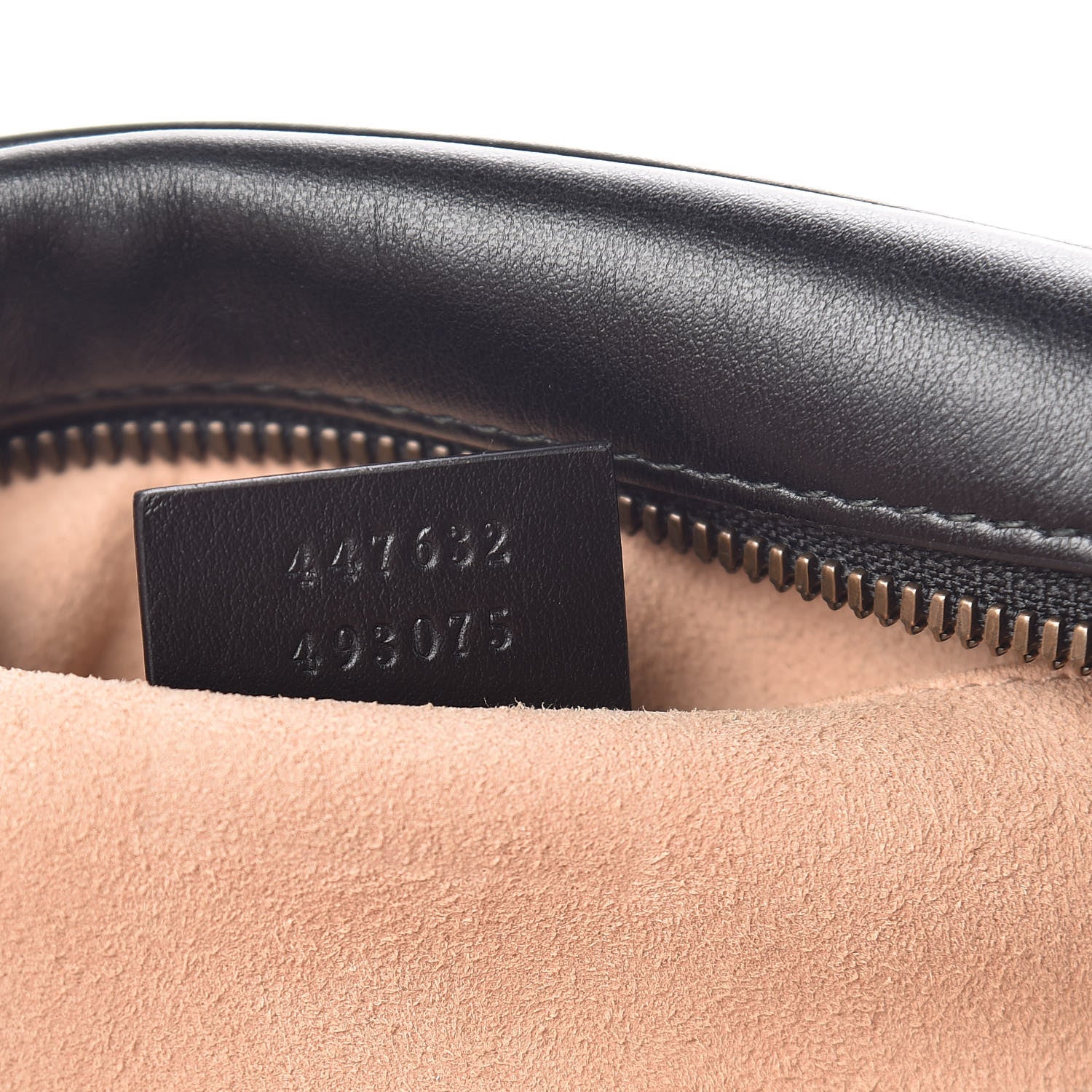 Gucci Calfskin Matelasse Small GG Marmont Chain Shoulder Bag Black 7 of 9