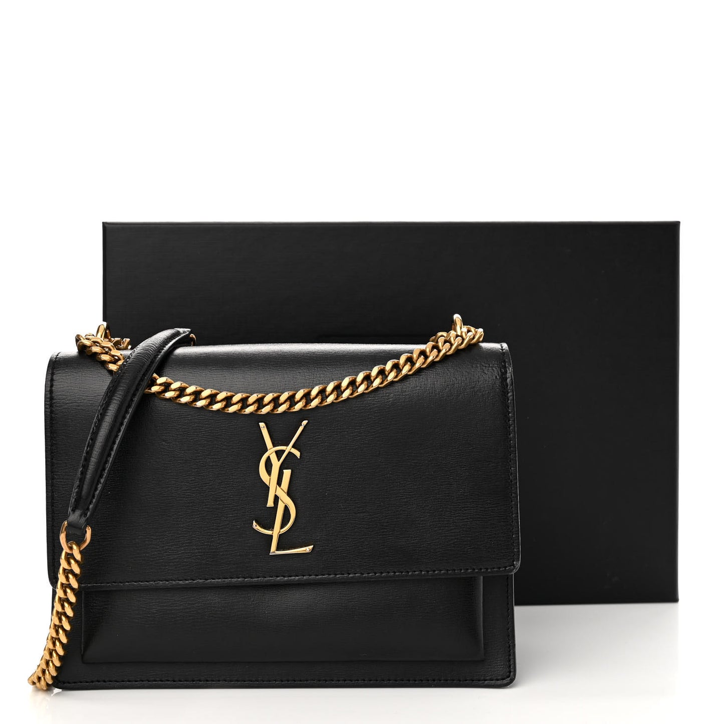 Calfskin Medium Monogram Sunset Black