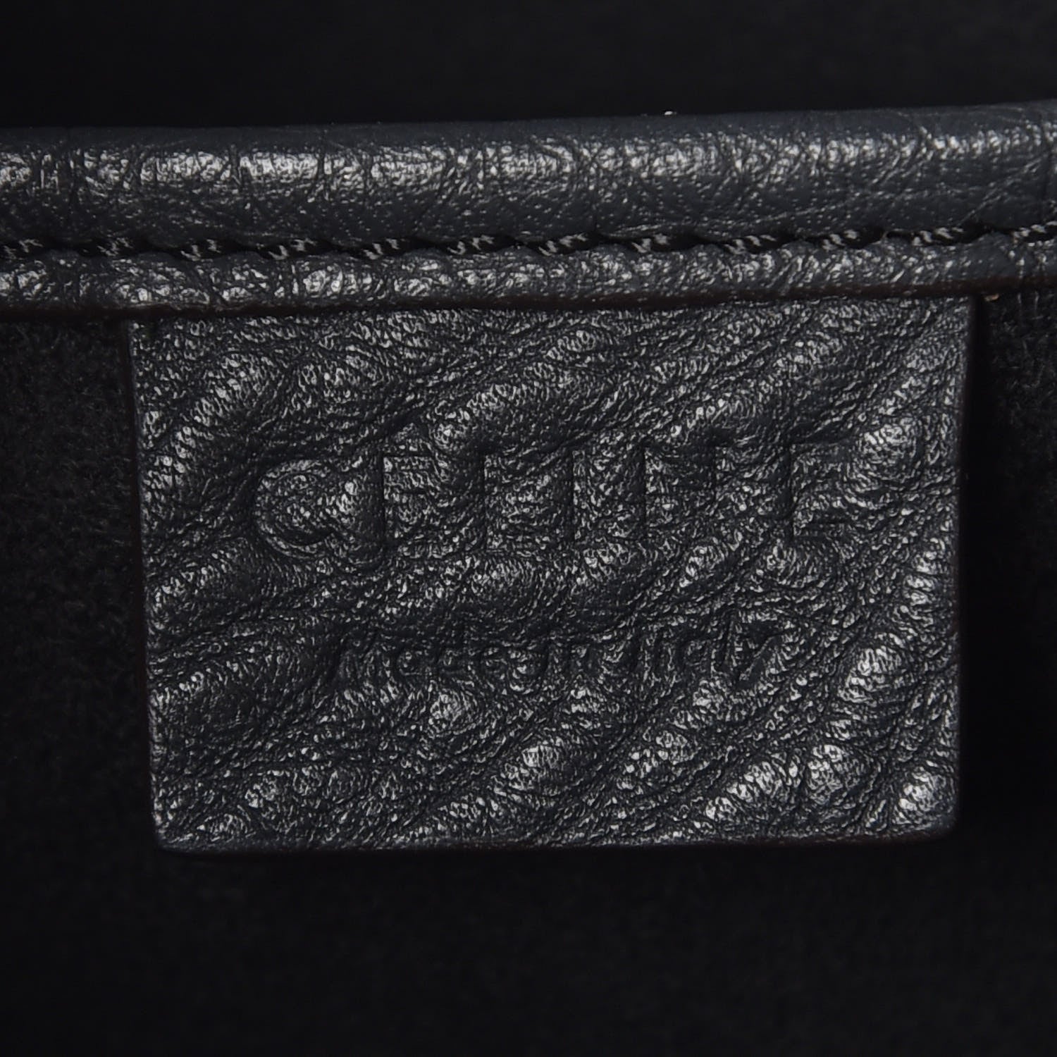 Celine Drummed Calfskin Nano Luggage Midnight 8 of 9