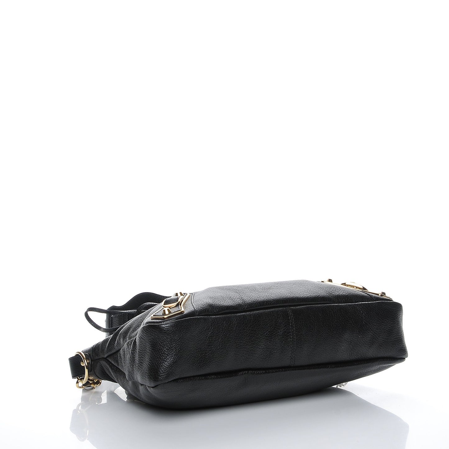 Chevre Gold Metallic Edge Hardware Town Black