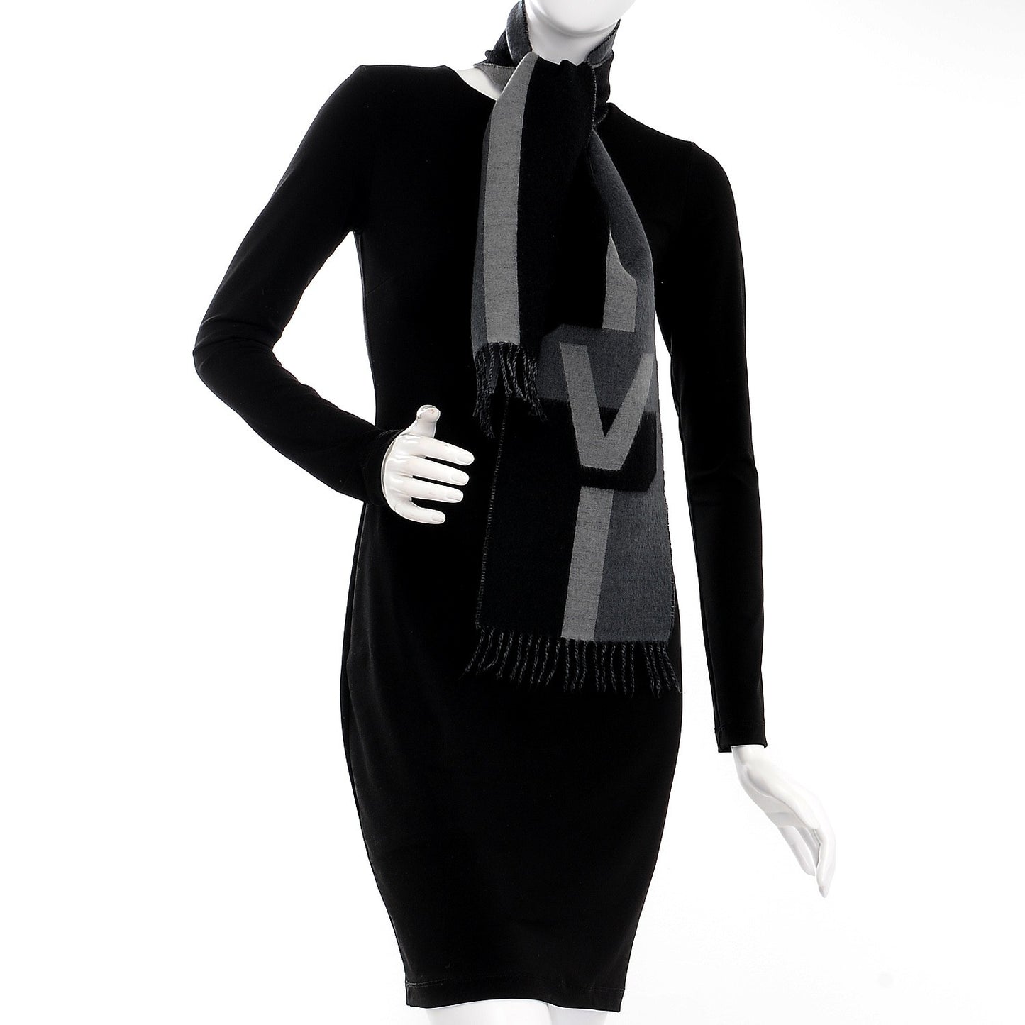 Cashmere Wool Historique Scarf Gray