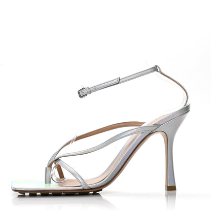 Bottega Veneta Laser Nappa Stretch Multi Strap 90mm Sandals 39.5 Moon Drop 1 of 8