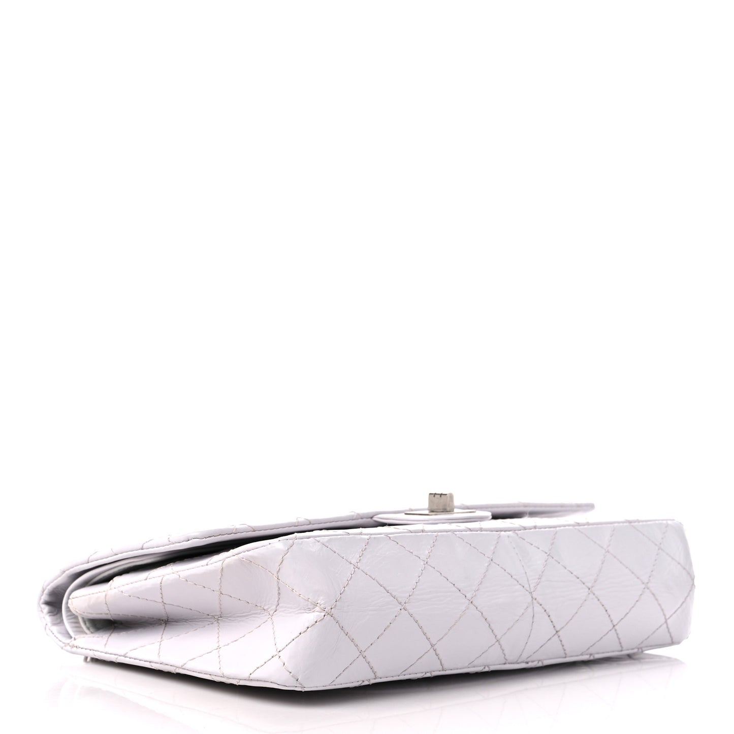 Aged Calfskin Quilted 2.55 Reissue 226 Flap White