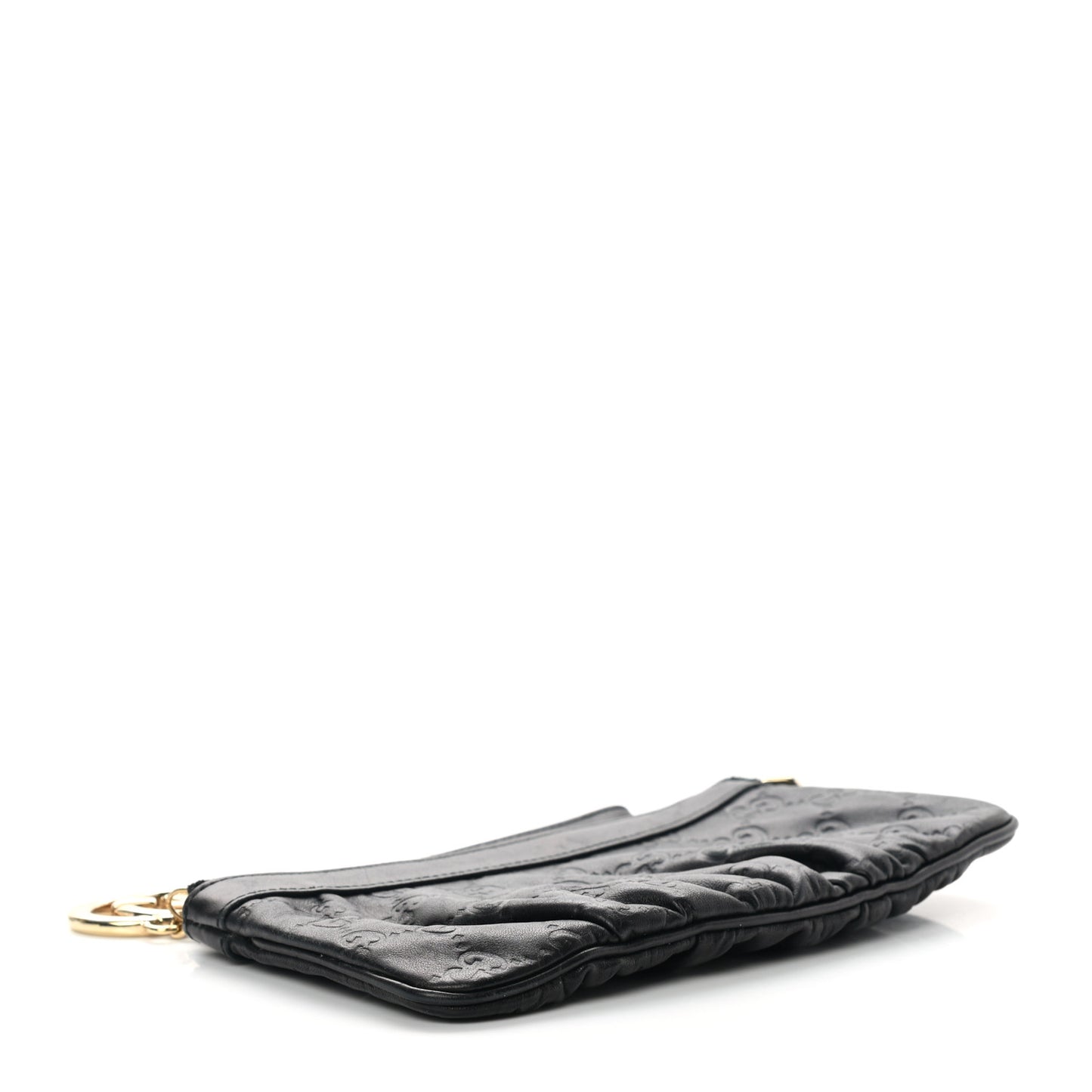 Guccissima Signature New Britt Wristlet Black