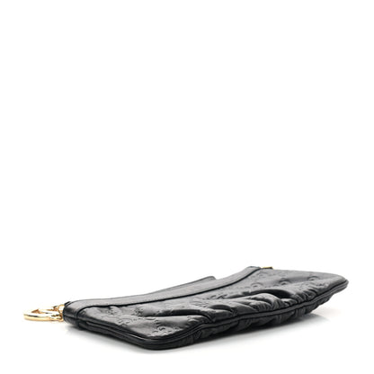 Gucci Guccissima Signature New Britt Wristlet Black 5 of 10