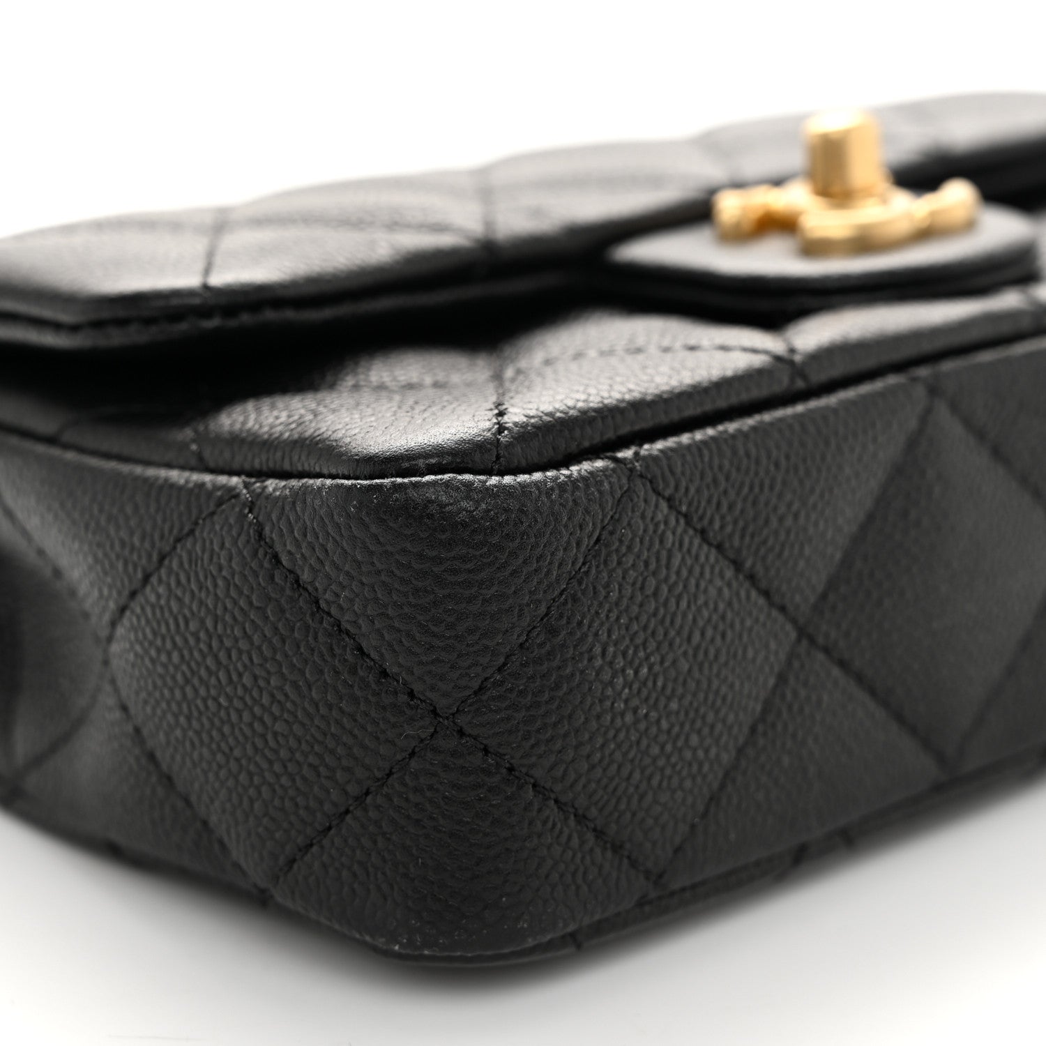 Chanel Caviar Quilted Mini Sweetheart Rectangular Flap Black 9 of 11