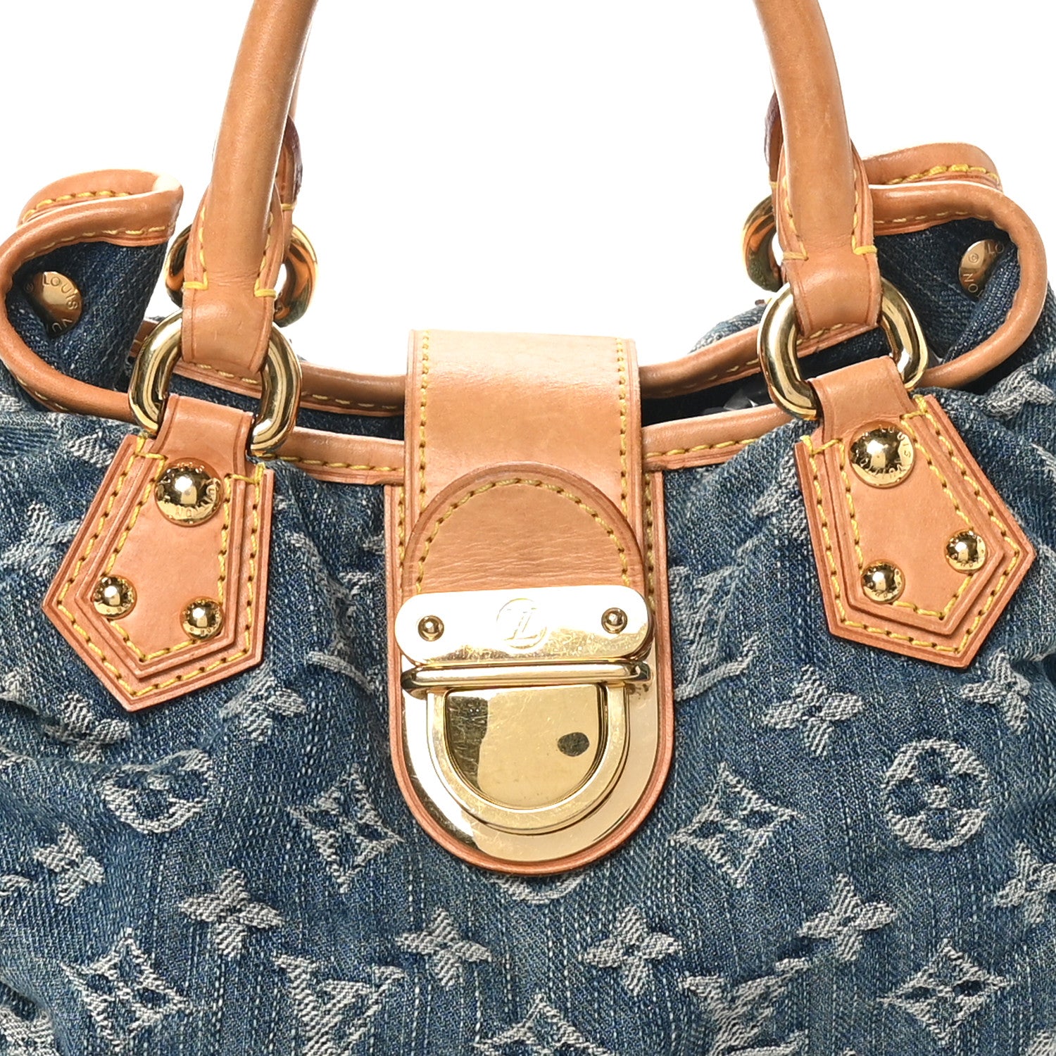 Louis Vuitton Monogram Denim Pleaty Blue 7 of 10