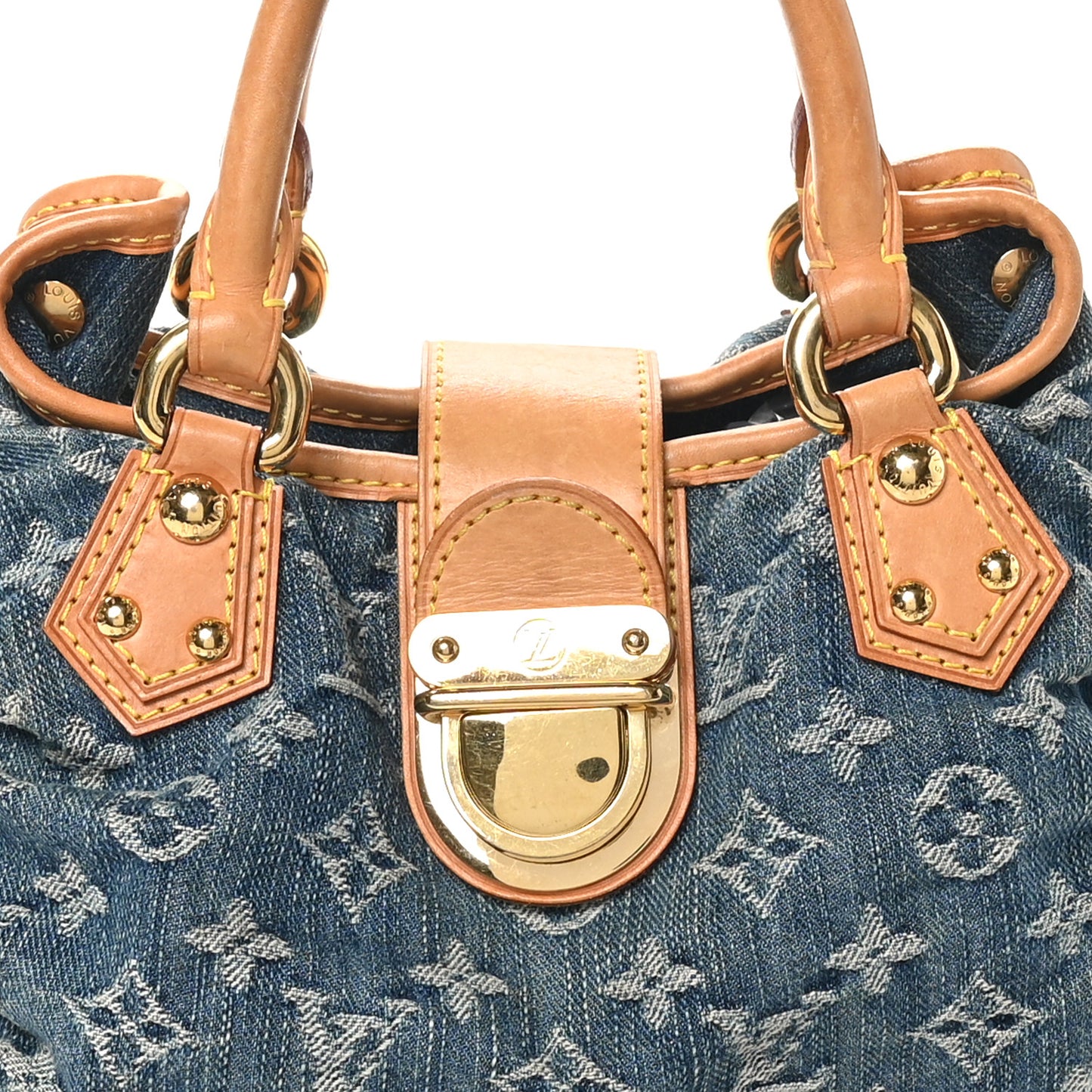 Monogram Denim Pleaty Blue