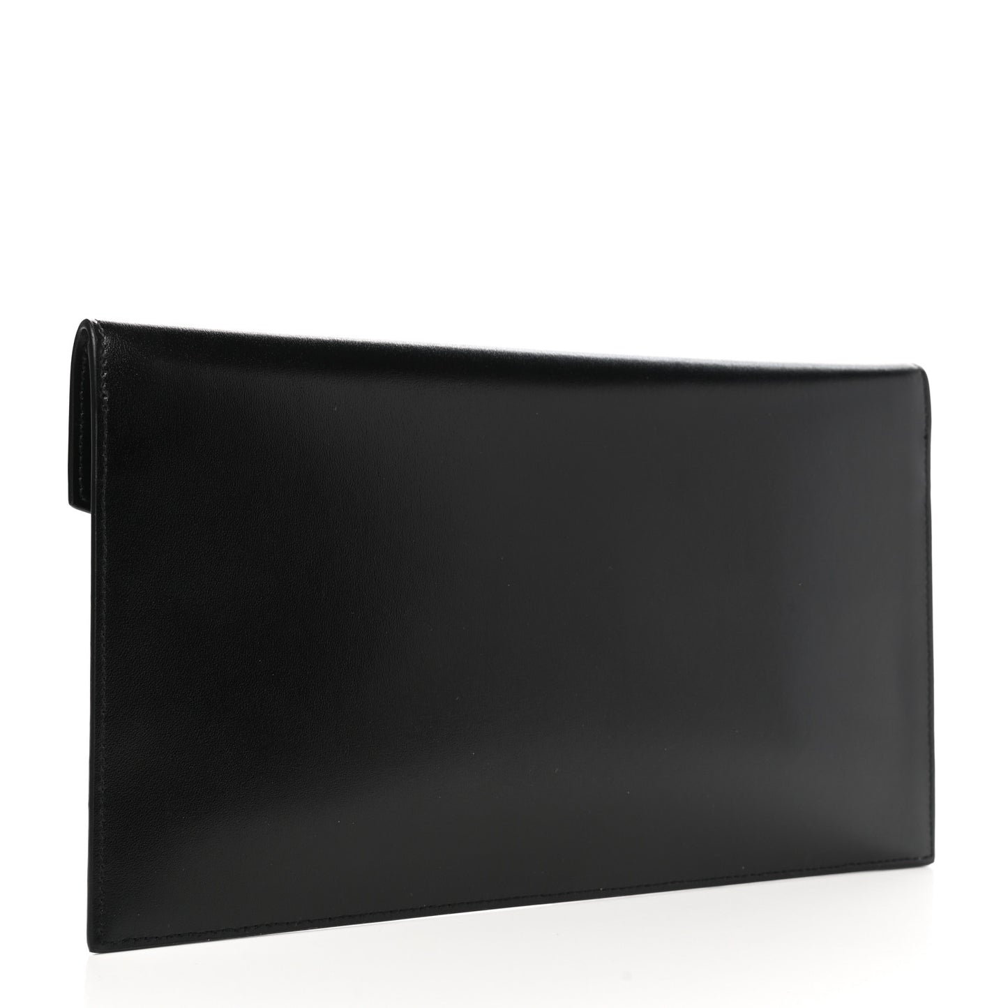 Smooth Shiny Calfskin Monogram Uptown Pouch Black