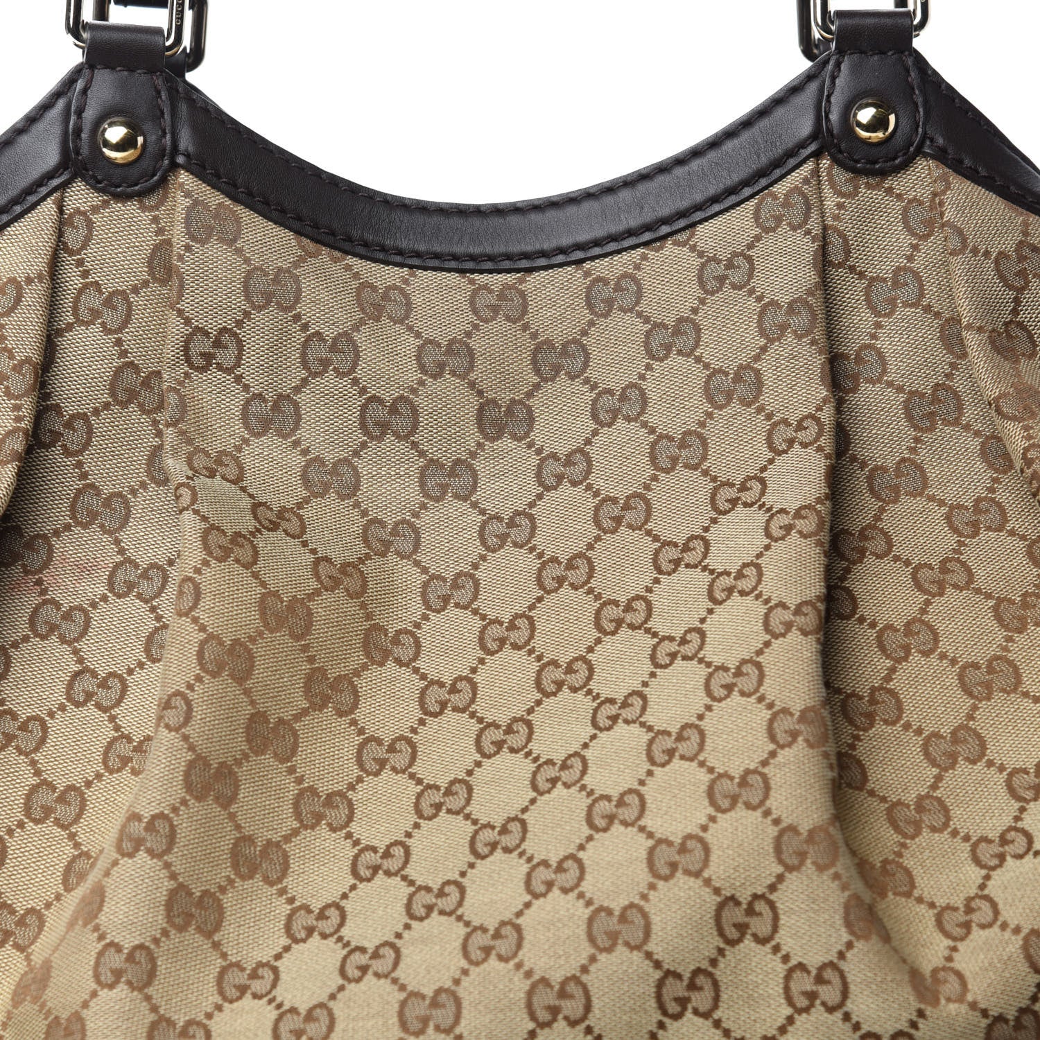 Gucci Monogram Large Sukey Tote Dark Brown 19 of 19