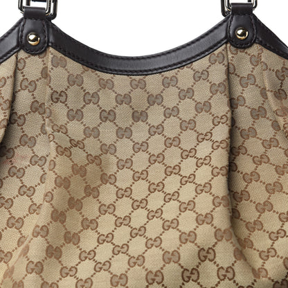 Gucci Monogram Large Sukey Tote Dark Brown 19 of 19