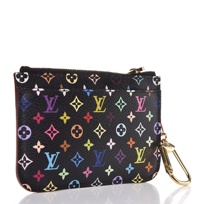 Louis Vuitton Monogram Multicolor Key Pouch Black Grenade 3 of 8