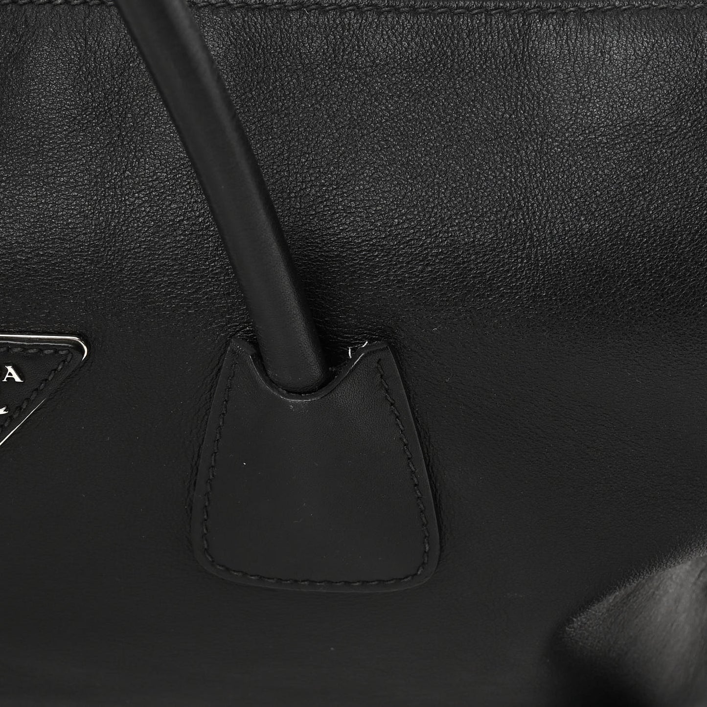 Soft Calfskin Duffle Travel Bag Black