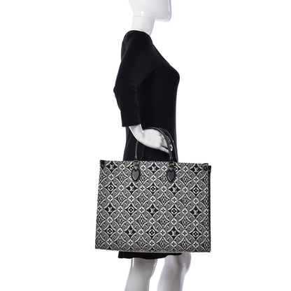 Louis Vuitton Jacquard Since 1854 Onthego GM Grey 3 of 10