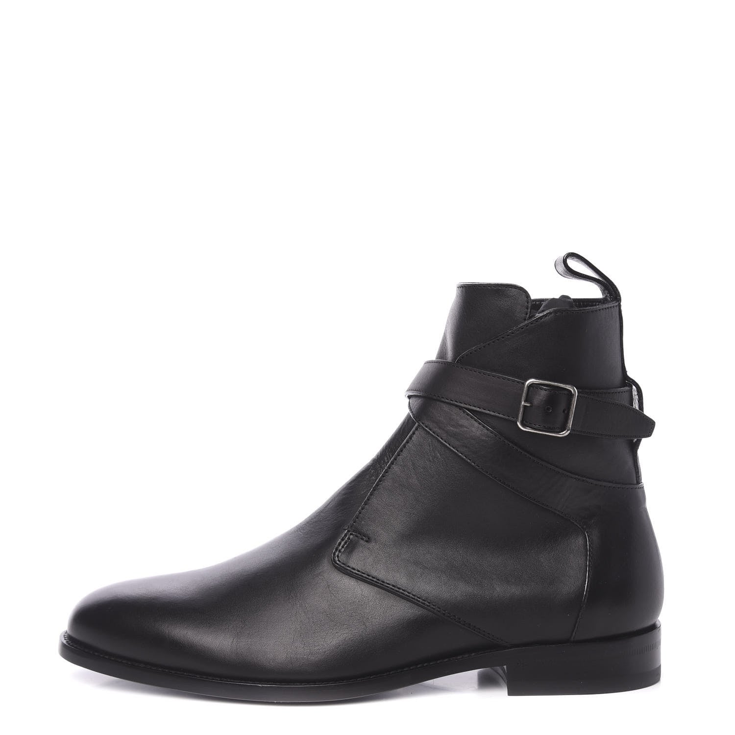 Saint Laurent Smooth Jodhpur Calfskin Dare Ankle Boots 43.5 Black 1 of 10