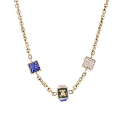 Louis Vuitton Swarovski Gamble Short Necklace Azur 3 of 4