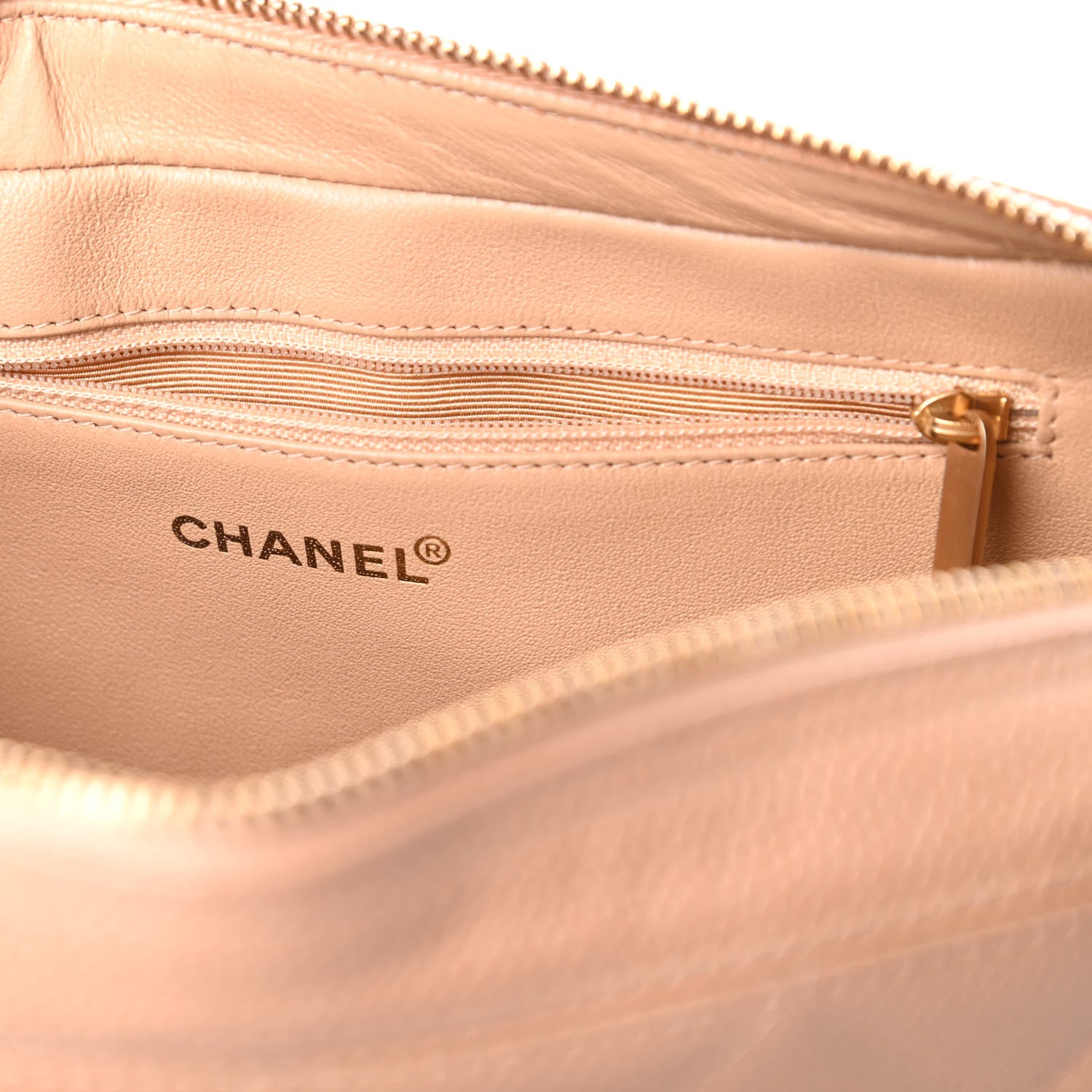 Chanel Caviar Quilted CC Camera Shoulder Bag Beige 8 of 10