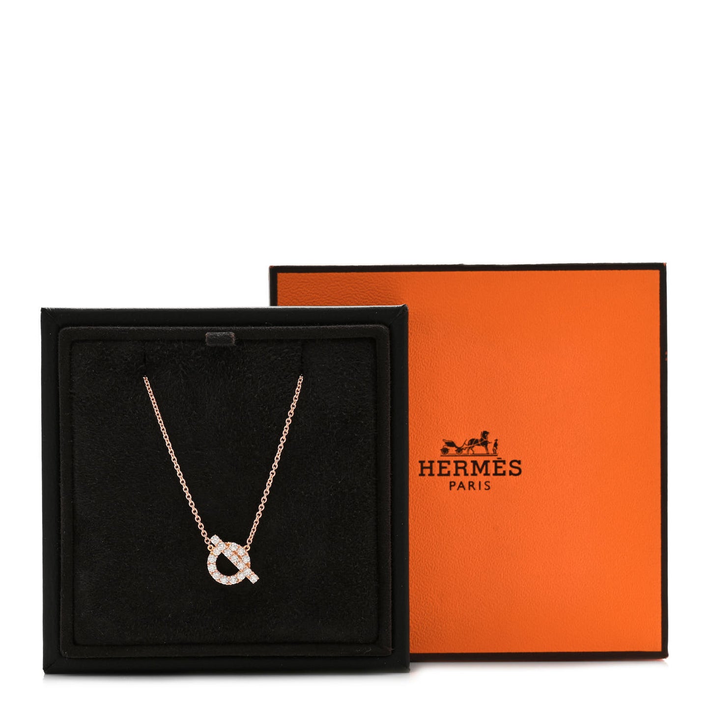 18K Rose Gold Diamond Finesse Pendant Necklace
